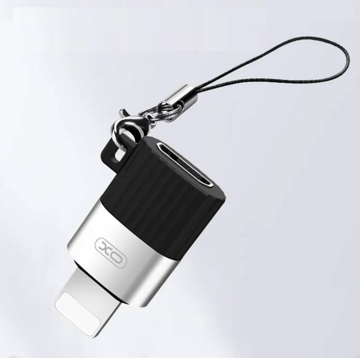 Imagine Adaptor micro USB la iPhone Lightning T-M pentru breloc, XO NB149-B