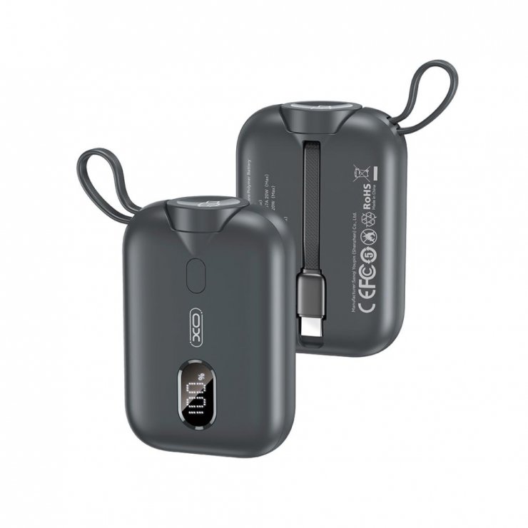 Imagine Power bank 10000 mAh 20W + Wireless watch charger Negru, XO PR260