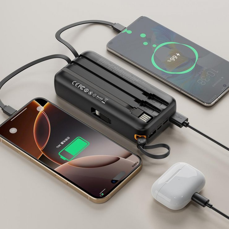 Imagine Power bank 20000 mAh 10W Digital display Negru, XO PR279