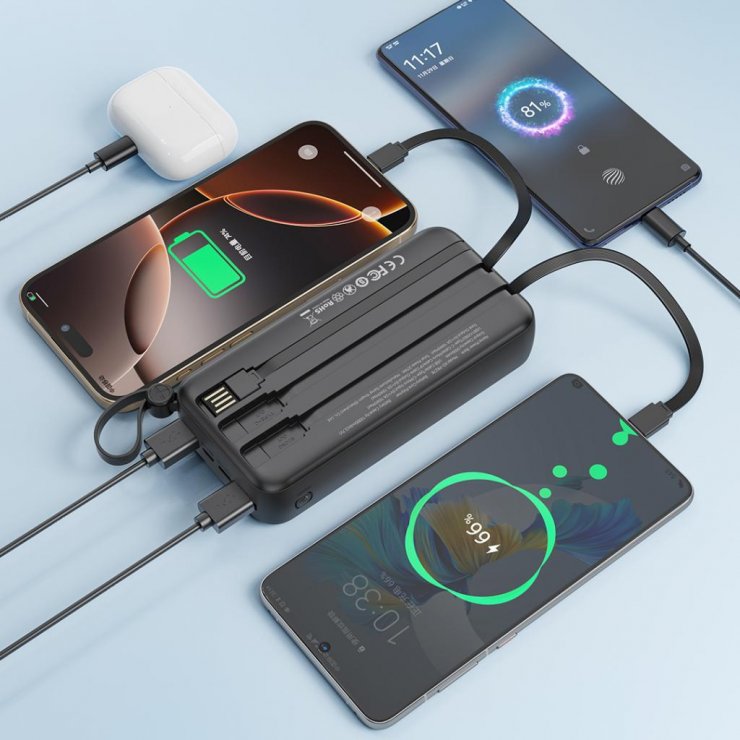 Imagine Power bank 20000 mAh 10W Digital display Negru, XO PR279