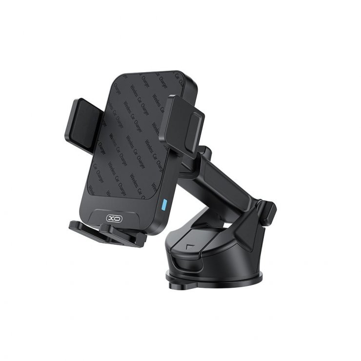 Imagine Suport cu ventuza pentru telefon cu incarcare Wireless 15W Negru, XO WX043