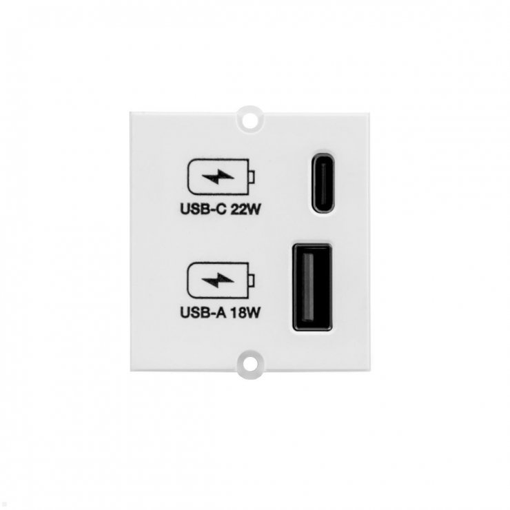 Imagine Modul incarcare USB-A + USB type C 22W, Bachmann 917.2271
