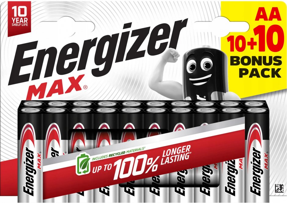 Imagine Set 20 buc baterie alcalina MAX AA LR06, Energizer