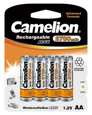 Imagine Acumulatori AA Ni-MH 2700mAh, Blister 4 buc,Camelion