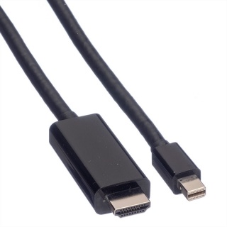 Cablu Mini Displayport la HDMI UHD 4K T-T 2m negru, Value 11.99.5796