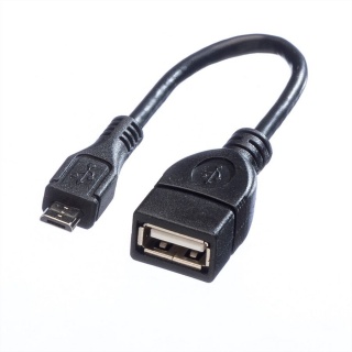 Cablu USB 2.0 la micro USB 2.0 M-T OTG 15cm, Value 11.99.8311