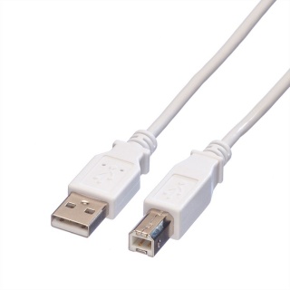 Cablu USB 2.0 tip A-B 4.5m alb, Value 11.99.8841