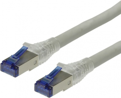 Cablu de retea S/ FTP (PiMF) Cat.6A fir solid LSOH gri 30m, Roline 21.15.0876