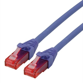 Cablu de retea UTP Cat.6 Component Level LSOH violet 0.5m, Roline 21.15.2900