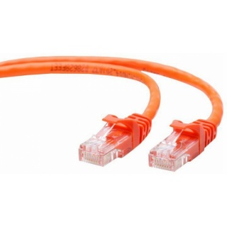 Cablu UTP Cat.5e 0.25m Portocaliu, Gembird PP12-0.25M/O