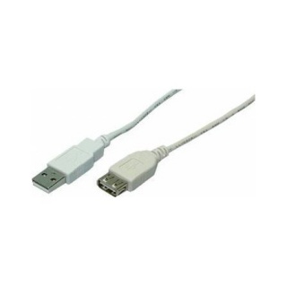 Cablu prelungitor USB 2.0 T-M gri 1.8m, Logilink CU0010