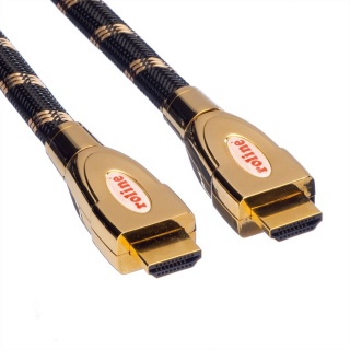 Cablu HDMI 4K GOLD Ultra HD Cable + Ethernet 3m, Roline 11.04.5692
