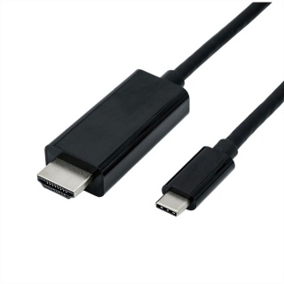 Cablu USB tip C la HDMI 4K@60 Hz T-T 5m Negru, Roline 11.04.5843