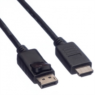 Cablu Displayport la HDMI Full HD T-T 3m Negru, Value 11.99.5782