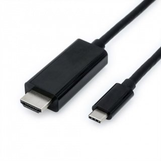 Cablu USB tip C la HDMI 4K T-T 1m Negru, Value 11.99.5840