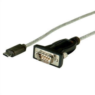 Cablu USB tip C la Serial RS232 1.8m, Roline 12.02.1161