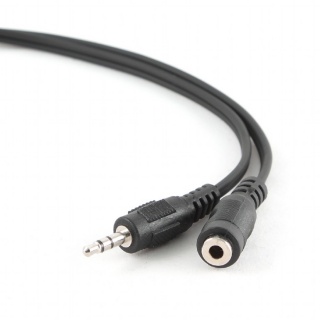 Cablu prelungitor jack stereo 3.5mm M-T 1.5m Negru, Gembird CCA-423