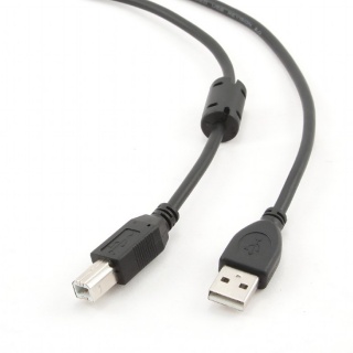 Cablu USB 2.0 A la B ferita 1.8m, Gembird CCF-USB2-AMBM-6