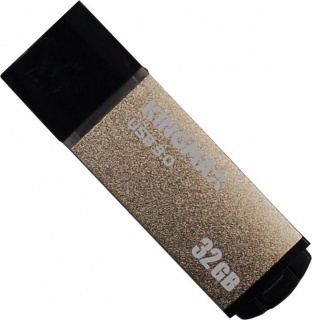 Stick USB 3.0 32GB MB-03, compact, aliaj aluminiu Gold, Kingmax