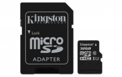 Card de memorie micro SDHC 32GB Clasa 10 + adaptor SD, Kingmax KM-PS04-32GB