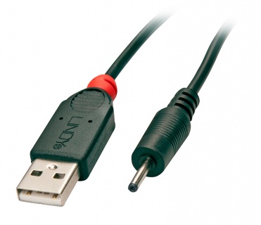 Cablu de alimentare USB la DC 2.5mm x 0.7mm 1.5m, Lindy L70265