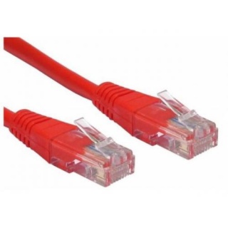Cablu de retea UTP cat 5e 10m Rosu, Spacer SP-PT-CAT5-10M-R