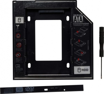 Installation frame (caddy) Slim SATA 5.25" pentru HDD SATA 12.7mm 2.5", Spacer SPR-25DVDN
