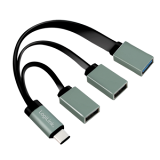 HUB USB tip C cu 3 porturi (1 x USB 3.0 si 2 x USB 2.0), Logilink UA0315
