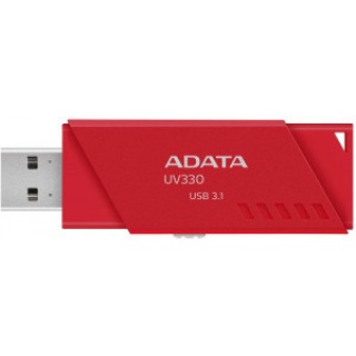 Stick USB 3.1 UV330 64GB Rosu, A-DATA AUV330-64G-RRD