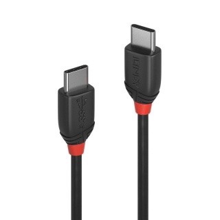 Cablu USB 3.1 tip C la tip C T-T 3A 1m Black Line, Lindy L36906
