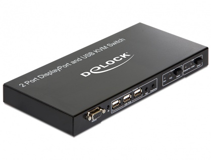 KVM Switch Displayport 2 porturi, USB si Audio, Delock 11367