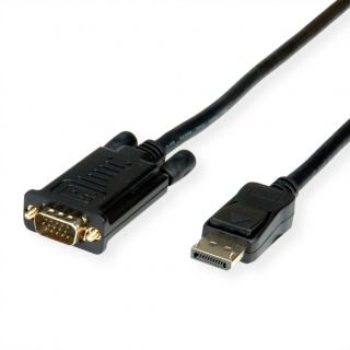 Cablu Displayport la VGA 1080p T-T 3m Negru, Value 11.99.5803