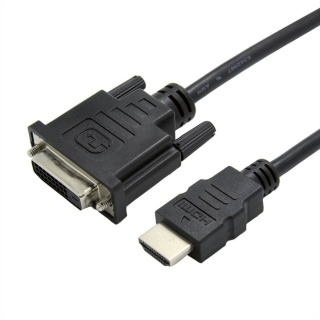 Adaptor HDMI la DVI-D 24+1 T-M 15cm, Value 12.99.3115