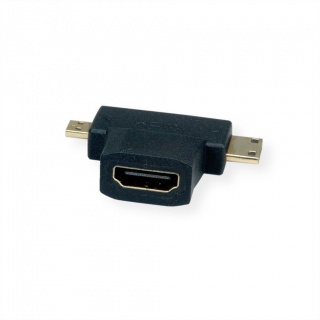 Adaptor HDMI-A la micro HDMI-D + mini HDMI-C M-T, Value 12.99.3166