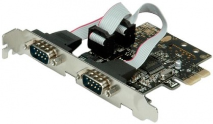 PCI Express la 2 porturi Serial RS-232 D-Sub 9 pini, Value 15.99.2118