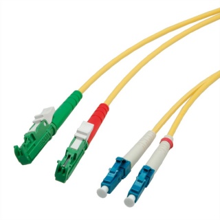 Cablu fibra optica LWL duplex 9/125µm E2000APC-LC 5m, 21.16.7405