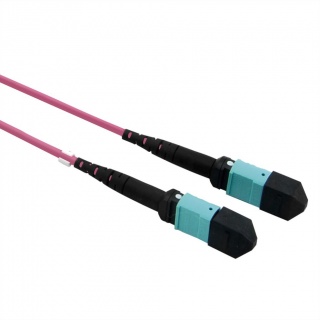 Cablu fibra optica MPO - MPO OM4 Mov LSOH 10m, Value 21.99.1103