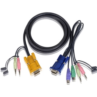 Cablu PS/2 KVM 3 in 1 cu SPHD si Audio 3m, ATEN 2L-5303P
