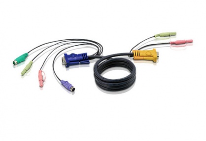 Cablu KVM PS/2 3 in 1 cu SPHD si Audio 5m, ATEN 2L-5305P