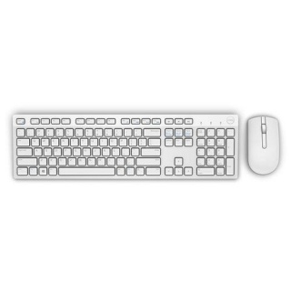 Kit tastatura si mouse wireless KM636 Alb, Dell 580-ADGF