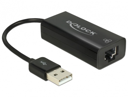 Adaptor USB 2.0 la retea LAN 10/100 Mbps, Delock 62595