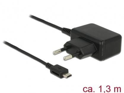 Incarcator priza micro USB-B 5 V / 2 A 1.3m, Navilock 62747