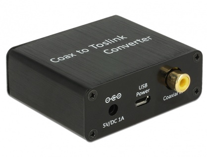 Convertor Digital Audio Coaxial la TOSLINK, Delock 62790