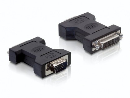 Adaptor DVI-I Dual Link 24+5pini la VGA M-T, Delock 65017