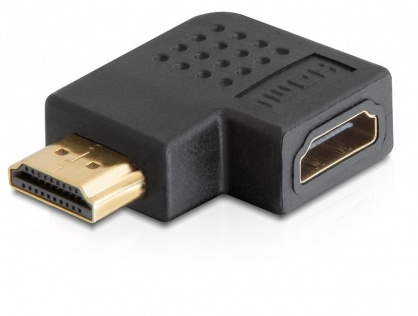 Adaptor HDMI T - M unghi 90 grade dreapta, Delock 65076