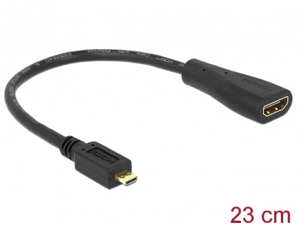 Adaptor HDMI la micro HDMI-D v1.4  M-T, Delock 65391