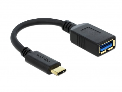 Adaptor SuperSpeed USB 3.1 tip C (host) la USB-A (device) T-M 15cm, Delock 65634 