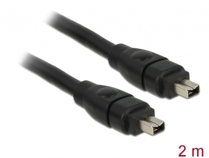 Cablu FireWire 2m 4 pini la 4 pini, Delock 82571