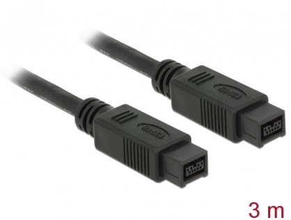 Cablu Firewire 9 pini la 9 pini 3m, Delock 82600