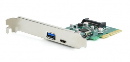 PCI Express cu 1 x USB 3.1-A + 1 x USB 3.1-C, Gembird PEX-U31-01